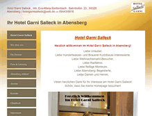 Tablet Screenshot of hotelabensberg.de